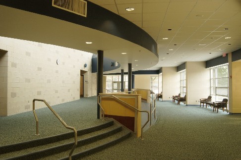 picture of the high school auditorium foyer