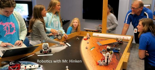 Robotics class with Mr. Hinken