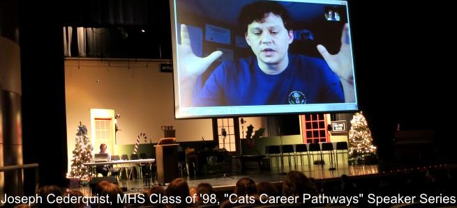 Joseph Cederquist at 'Cat's Career Pathways Speaker Series
